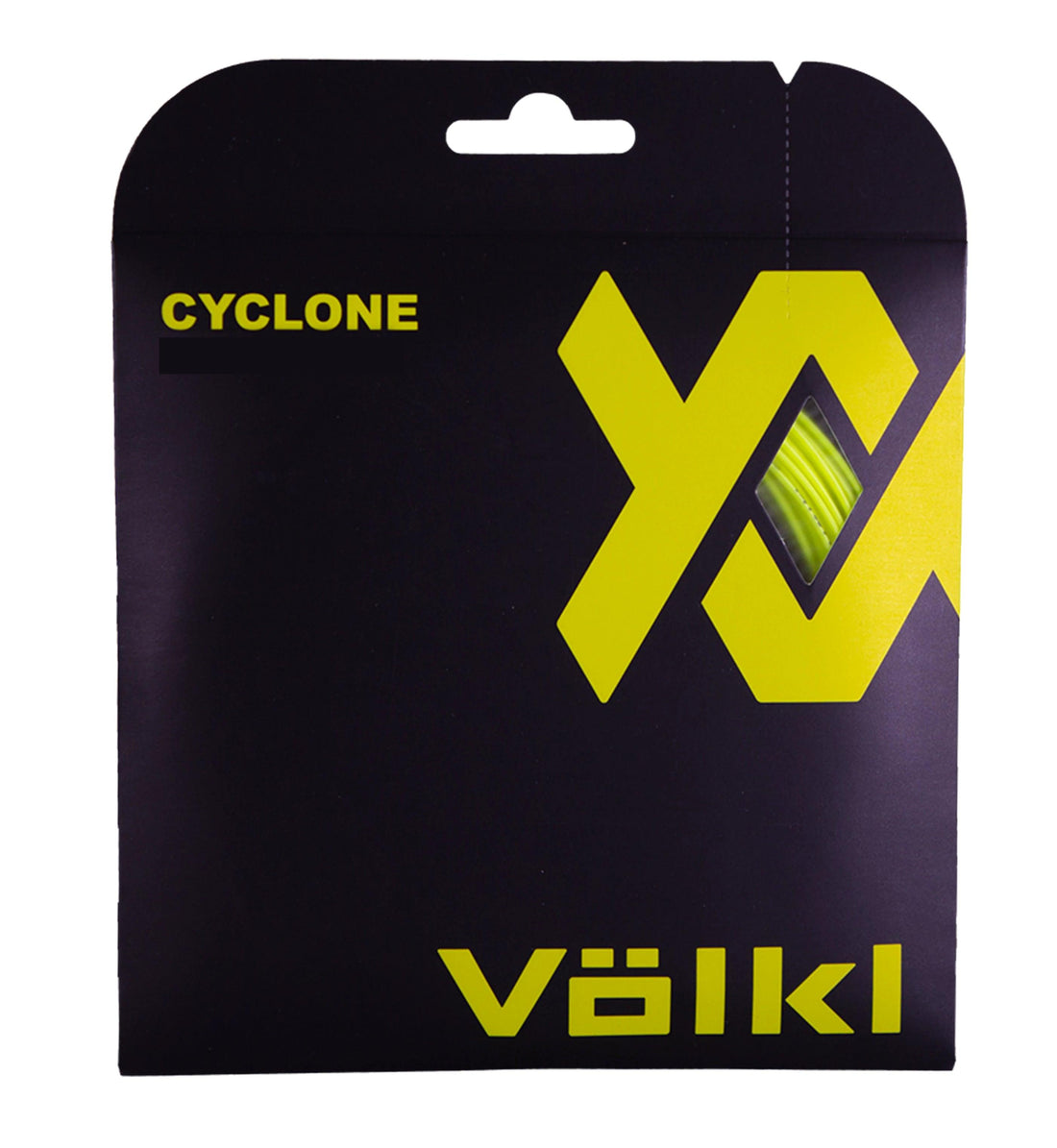 Volkl Cyclone 16g Tennis String Set - Neon Yellow Racquet Point